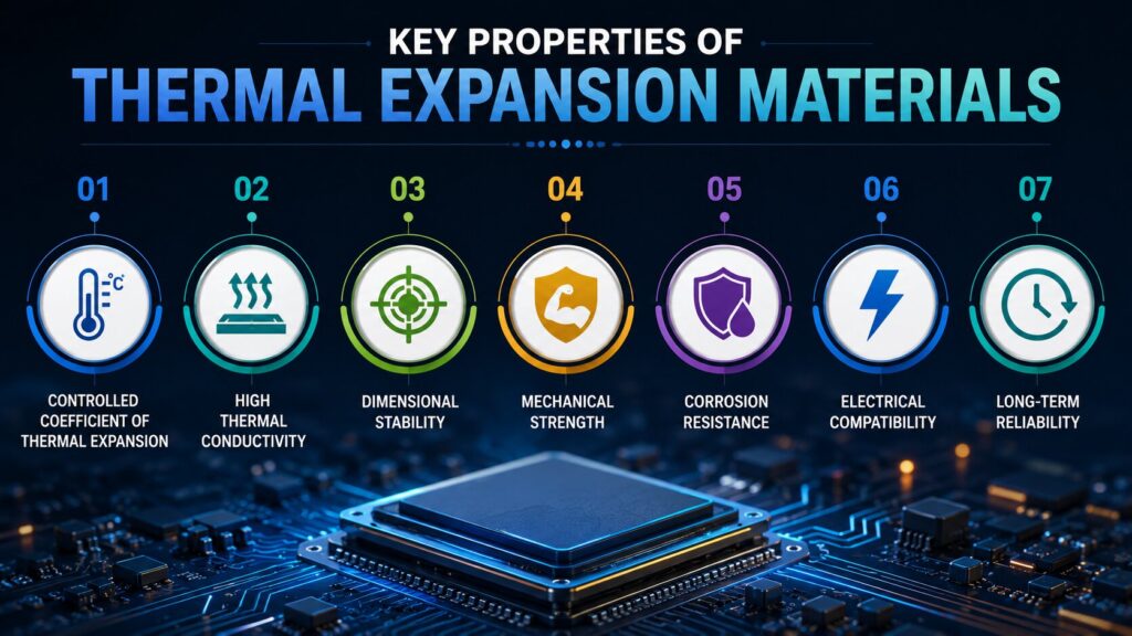 Thermal Expansion Materials: 7 Powerful Insights for Electronics 2 Key properties of thermal expansion materials