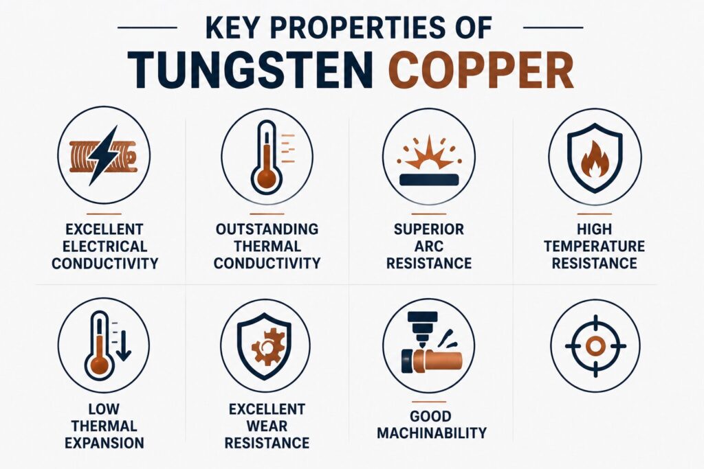 What Is Tungsten Copper Used For? 7 Powerful Industrial Applications That Make It Essential 4 Key properties of tungsten copper
