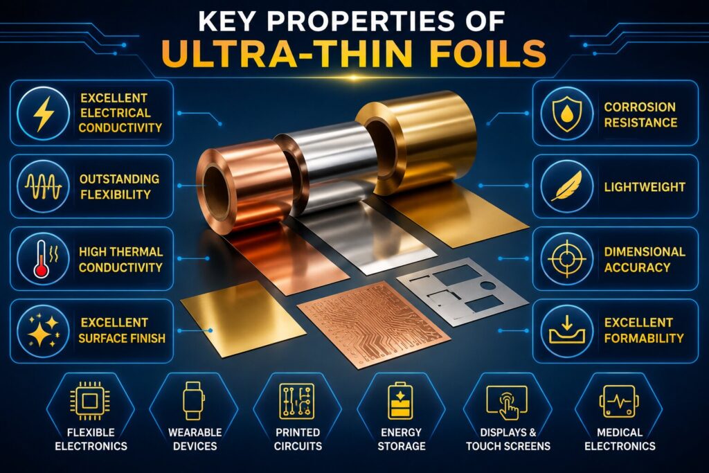 Ultra-Thin Foils in Flexible Electronics 7 Powerful Innovations Shaping 2026 4 Key properties of ultra-thin foils