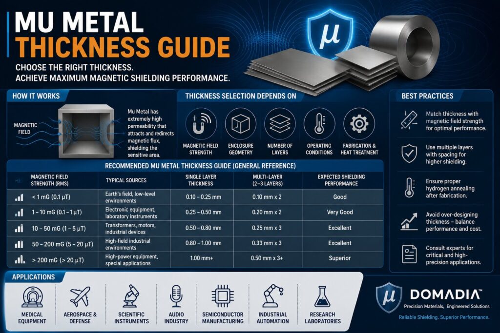 Mu Metal Thickness Guide: 7 Smart Ways to Choose the Right Thickness (UNS N14080) 2 Mu Metal Thickness Guide