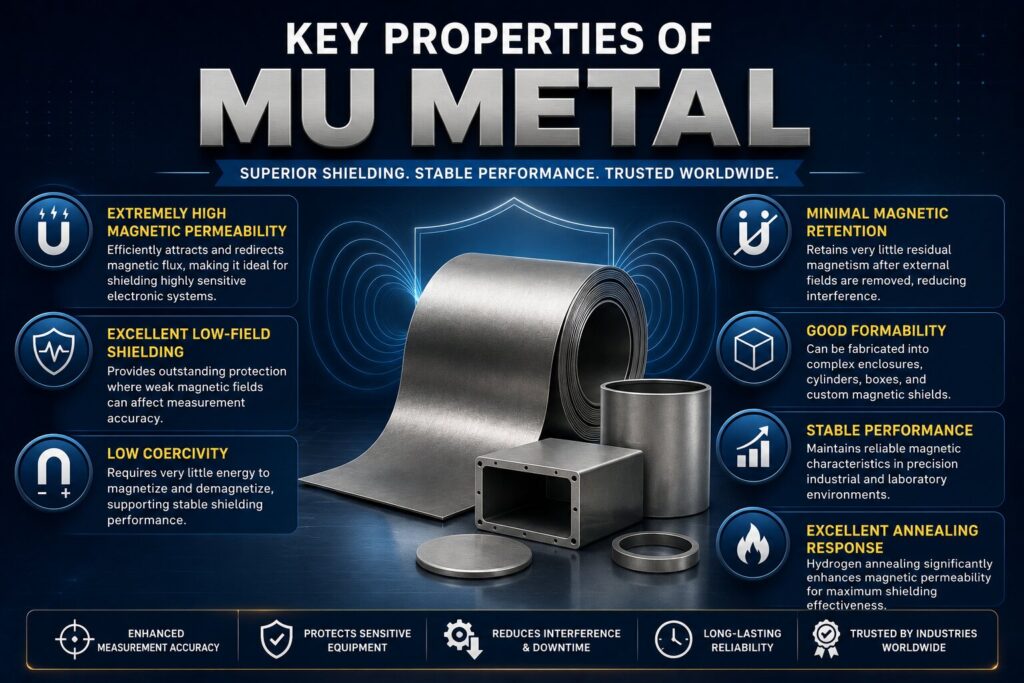 Mu Metal Cost vs Other Shielding Materials: 7 Powerful Reasons to Choose UNS N14080 4 Mu metal shielding properties
