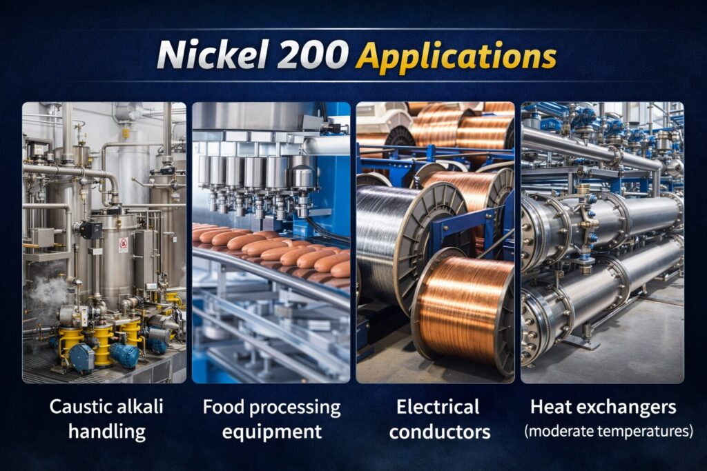 Nickel 200 vs Nickel 201: What’s the Real Difference? 2 Nickel 200 applications in industry