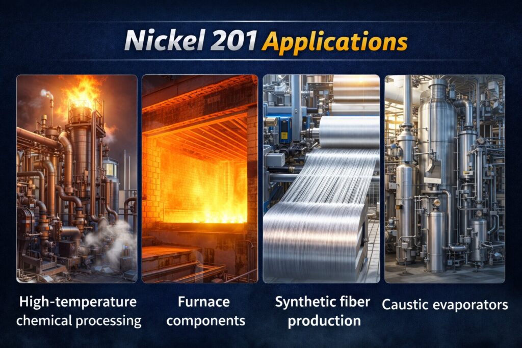 Nickel 200 vs Nickel 201: What’s the Real Difference? 3 Nickel 201 applications in industry