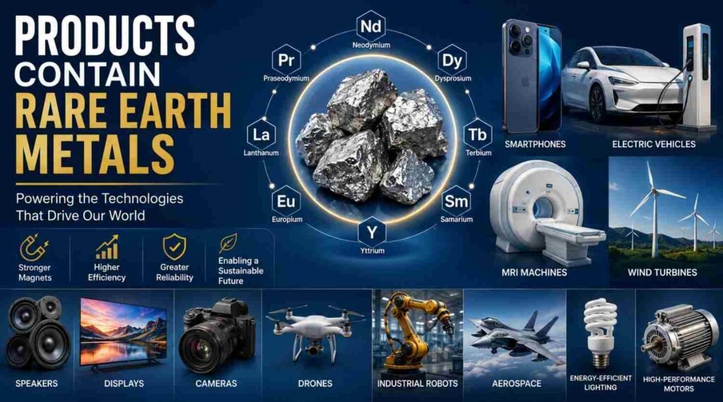 Products Contain Rare Earth Metals