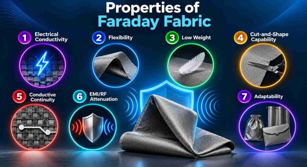 Does Faraday Fabric Block All Electromagnetic Frequencies? 9 Powerful Facts 4 Properties of Faraday Fabrics