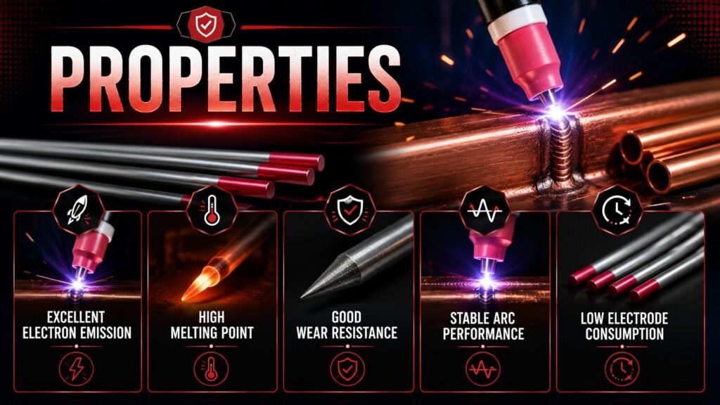 Red Tungsten Copper Welding: Everything You Need to Know 3 Properties of welding electrodes
