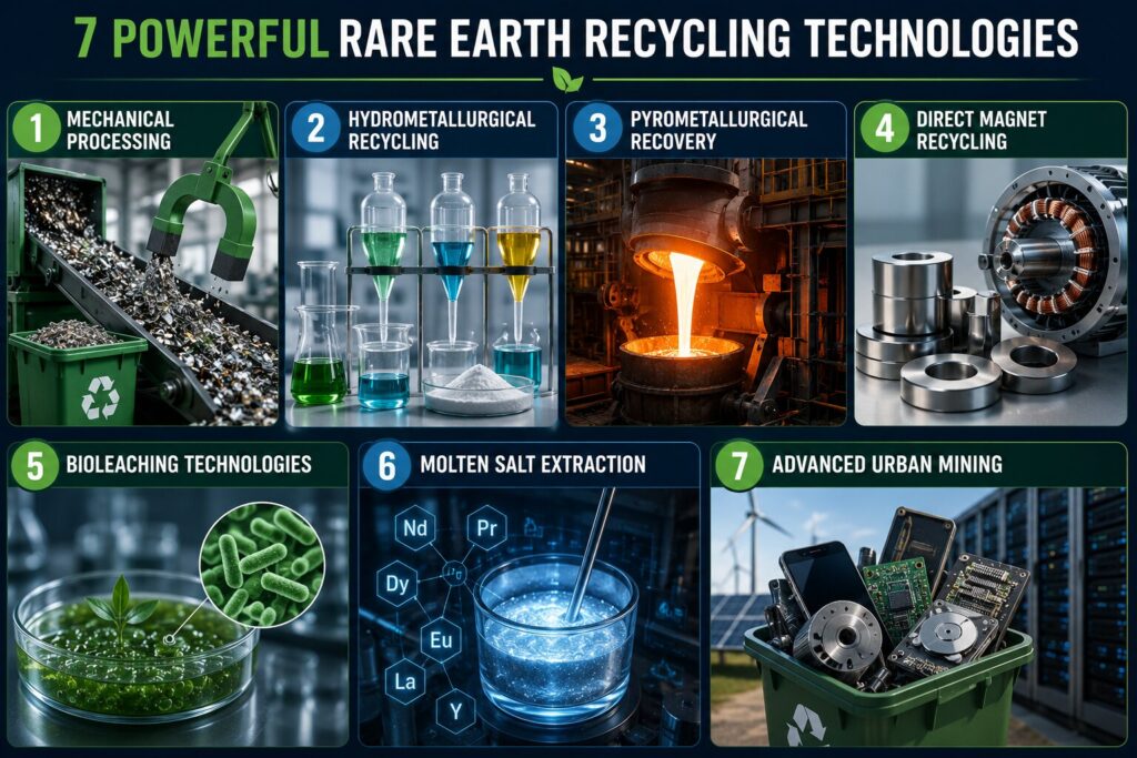 Rare Earth Recycling Technologies: 7 Powerful Innovations Driving Sustainability 2 Rare Earth Recycling Technologies