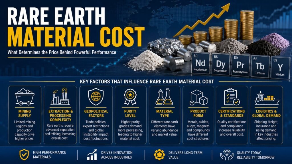How Much Does Rare Earth Material Cost? 9 Powerful Factors That Influence the Price 2 Rare earth material cost