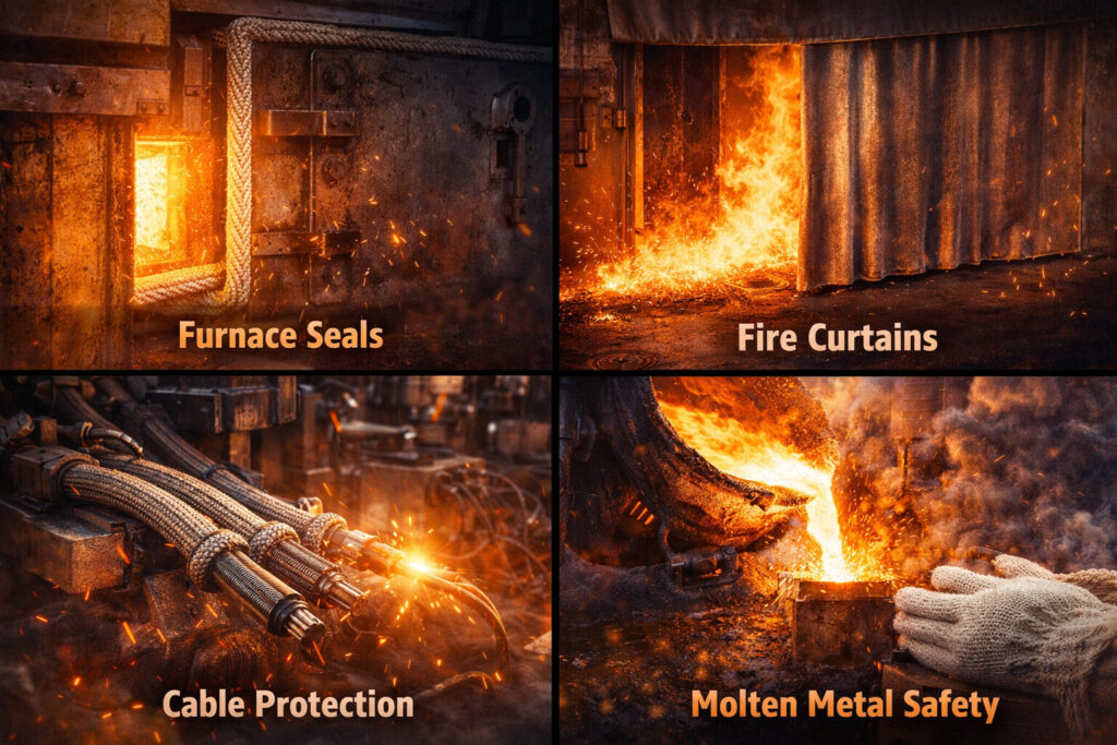 Silica Yarn Applications in High-Temperature Industries: 7 Critical Use Cases | DOMADIA™ 2 Silica Yarn Applications