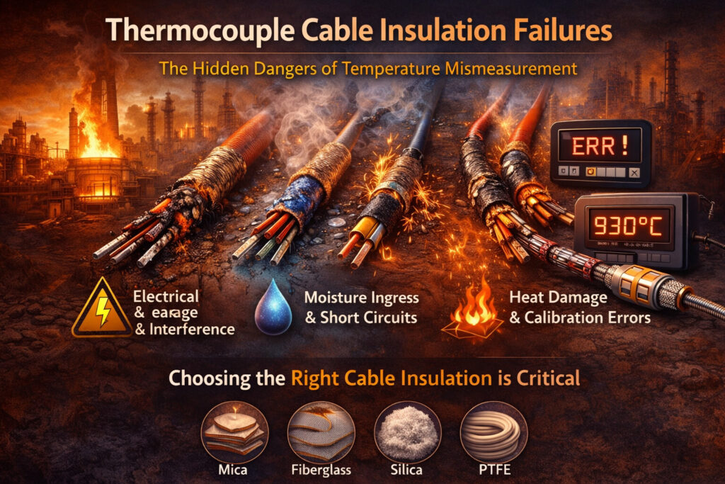 Thermocouple Cable Insulation: The Most Ignored Cause of Temperature Measurement Failure 2 Thermocouple Cable Insulation