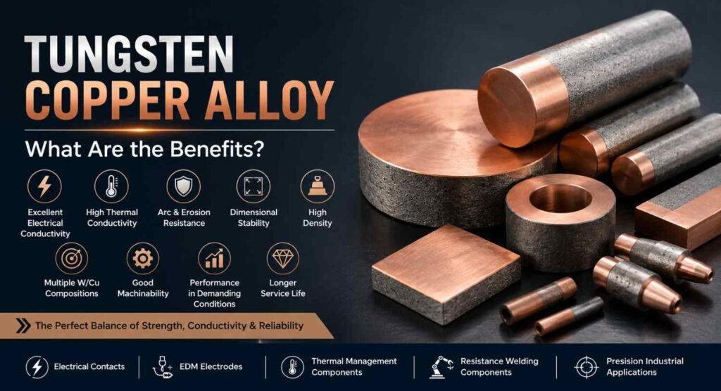 Tungsten Copper Alloy: 9 Powerful Benefits for Demanding Applications 2 Tungsten Copper Alloy Benefits