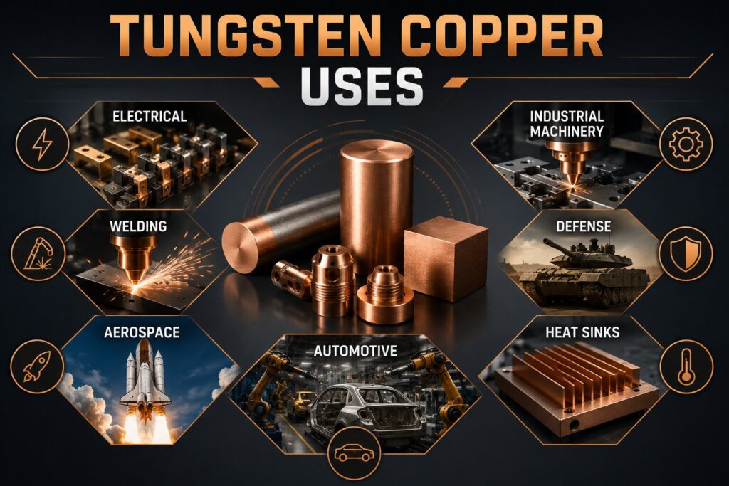 What Is Tungsten Copper Used For? 7 Powerful Industrial Applications That Make It Essential 2 Tungsten Copper Uses