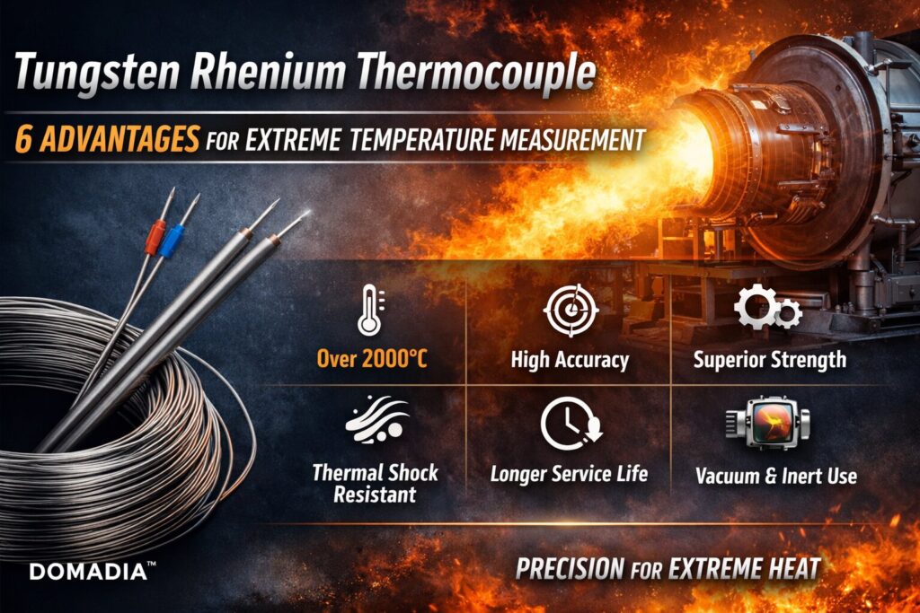 Tungsten Rhenium Thermocouple Wire – 6 Powerful Advantages for Extreme Temperature Measurement 2 Tungsten Rhenium Thermocouple