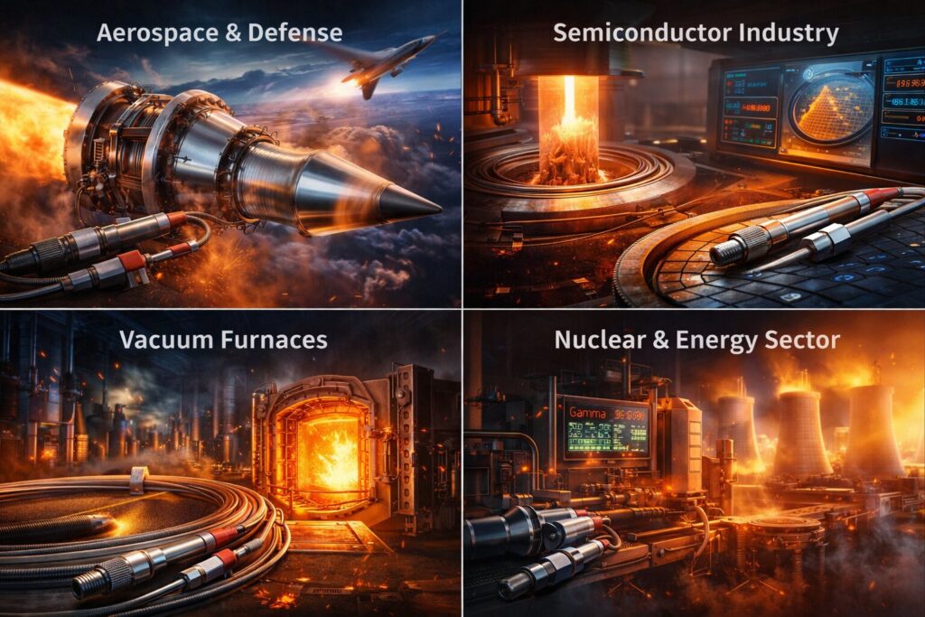 Tungsten Rhenium Thermocouple Wire – 6 Powerful Advantages for Extreme Temperature Measurement 3 Tungsten Rhenium Thermocouples in industry