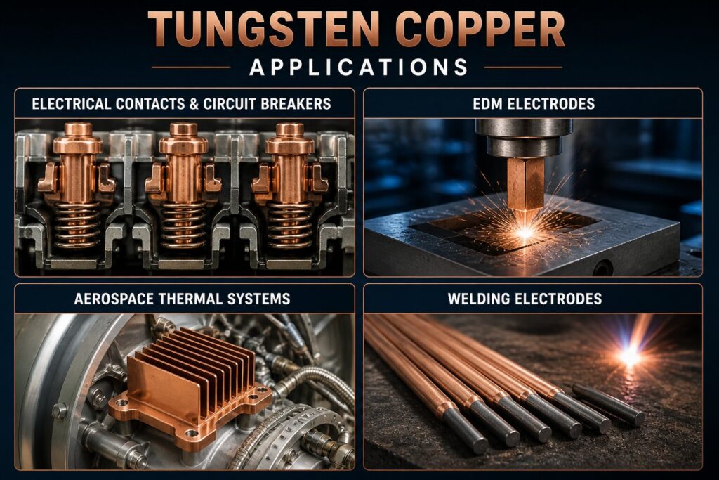 Tungsten Copper Performance: 7 Powerful Insights vs Pure Copper (UNS WCu) 3 Tungsten copper applications