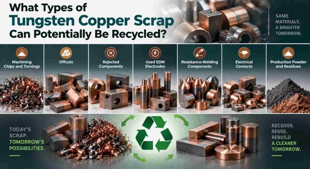 Can You Recycle Tungsten Copper Scrap? 9 Powerful Benefits of Scrap Recovery 2 Types of Recyclable Tungsten Copper Scrap