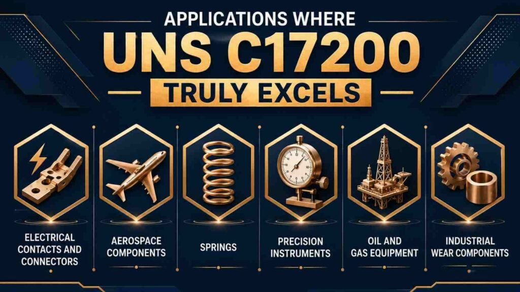 Beryllium Copper Jewelry UNS C17200: 7 Critical Facts Before Using It 4 UNS C17200 Industrial Applications