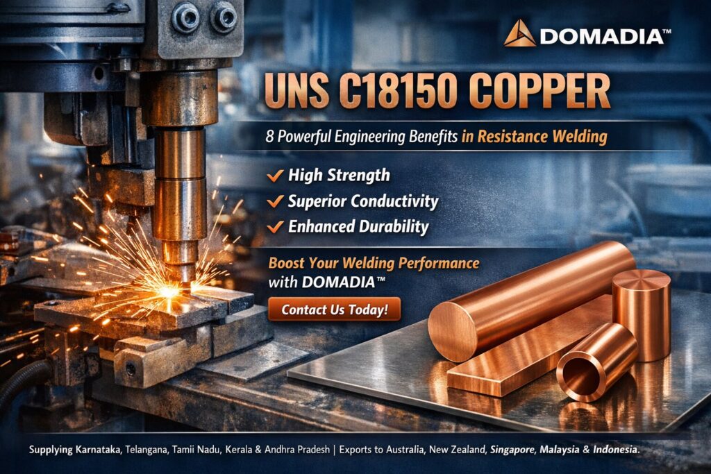 UNS C18150 Copper: 8 Powerful Engineering Benefits in Resistance Welding | DOMADIA™ 2 UNS C18150 Copper