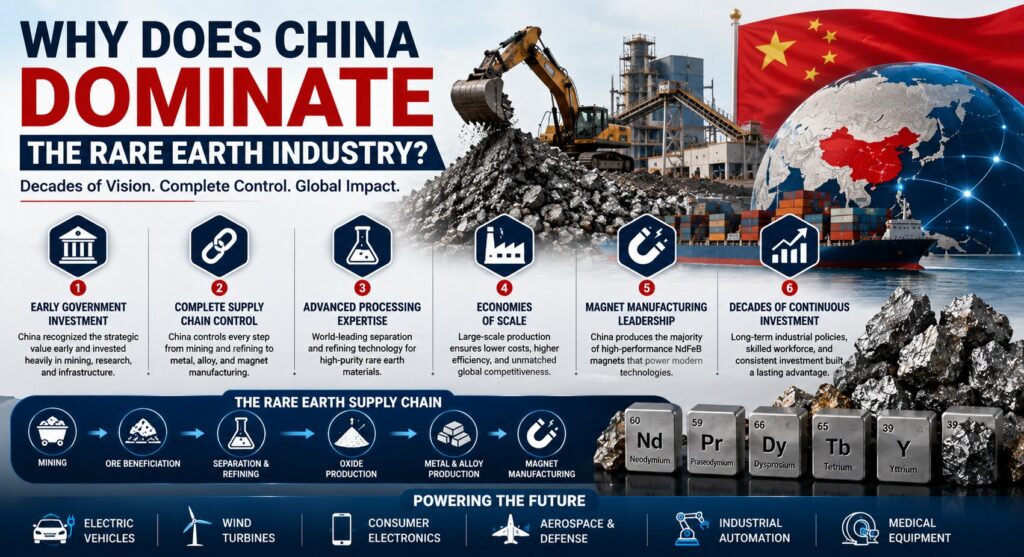 US China Rare Earth: 7 Powerful Reasons Behind America's Supply Chain Dependence 3 Why China leads the rare earth market
