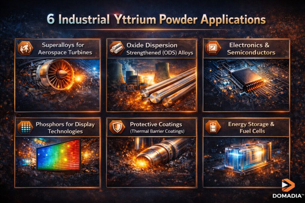Yttrium Metal Powder UNS Y – 6 Powerful Industrial Applications 2 Yttrium Powder Applications