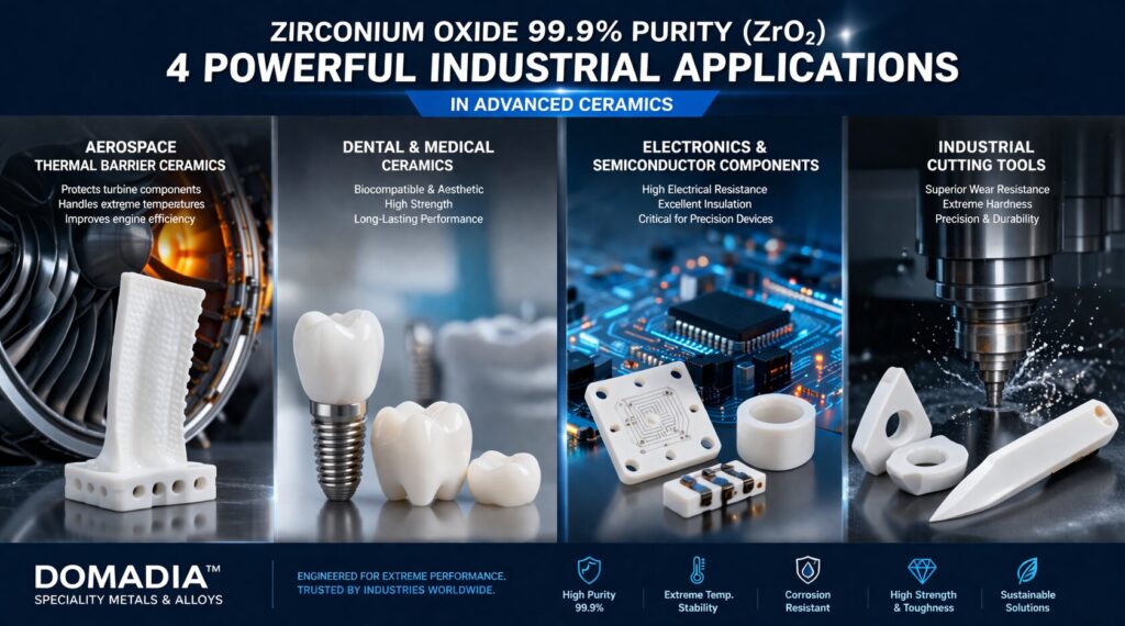 Zirconium Oxide 99.9% Purity – 7 Powerful Industrial Applications in Advanced Ceramics (ZrO₂) 3 Zirconium oxide in advanced ceramics-1
