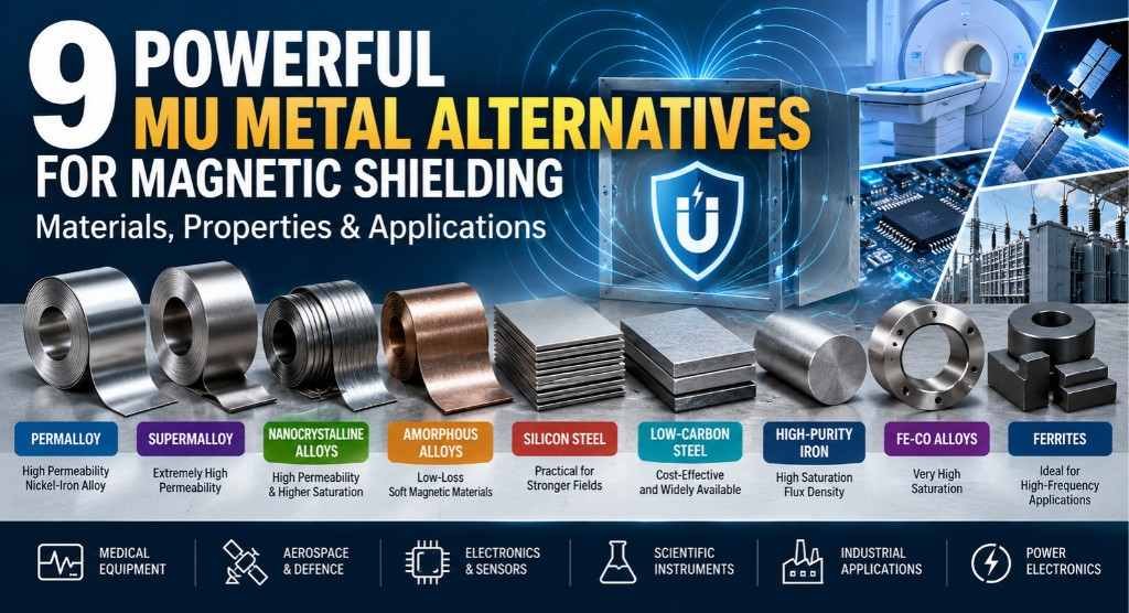 9 Powerful Mu Metal Alternatives for Magnetic Shielding: Materials, Properties & Applications 1 9 Powerful Mu Metal Alternatives for Magnetic Shielding: Materials, Properties & Applications