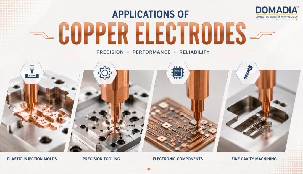 EDM Electrode Materials Comparison: 7 Powerful Differences That Impact Machining Performance 5 Applications of copper electrodes
