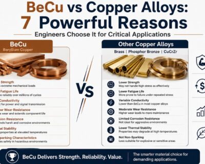 BeCu vs Copper Alloys: 7 Powerful Reasons Engineers Choose It for Critical Applications 5 BeCu vs Copper Alloys: 7 Powerful Reasons Engineers Choose It for Critical Applications