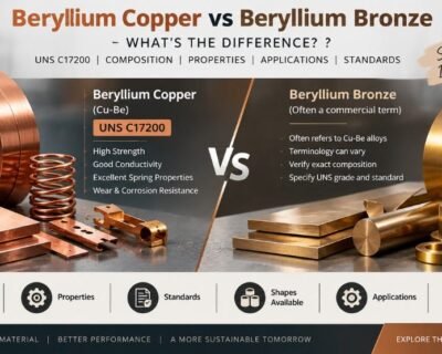 Beryllium Copper vs Beryllium Bronze: 9 Key Differences | UNS C17200 5 Beryllium Copper vs Beryllium Bronze: 9 Key Differences | UNS C17200