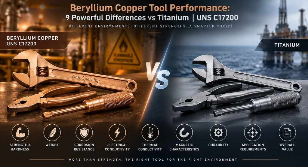 Beryllium Copper Tool Performance: 9 Powerful Differences vs Titanium | UNS C17200 1 Beryllium Copper Tool Performance: 9 Powerful Differences vs Titanium | UNS C17200