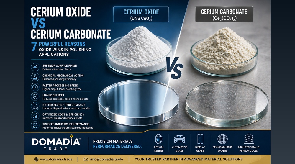 Cerium Oxide vs Cerium Carbonate: 7 Powerful Reasons Oxide Wins in Polishing Applications (UNS CeO₂) 1 Cerium Oxide vs Cerium Carbonate: 7 Powerful Reasons Oxide Wins in Polishing Applications (UNS CeO₂)