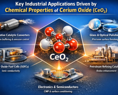 Chemical Properties of Cerium Oxide(CeO₂): 7 Powerful Reasons It Is Industrially Indispensable | DOMADIA™ 4 Chemical Properties of Cerium Oxide(CeO₂): 7 Powerful Reasons It Is Industrially Indispensable | DOMADIA™