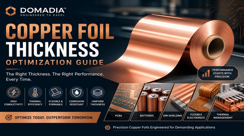 Copper Foil Thickness Guide: 7 Smart Optimization Strategies for High Performance | DOMADIA™ 1 Copper Foil Thickness Guide: 7 Smart Optimization Strategies for High Performance | DOMADIA™