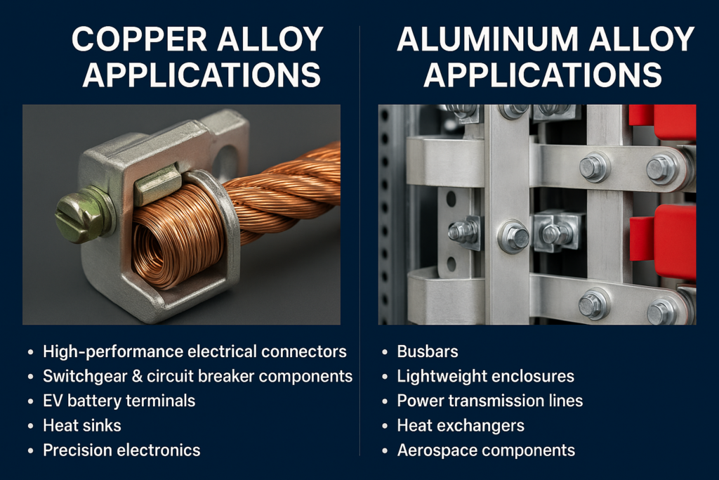 Copper Alloys vs Aluminum Alloys: Electrical Performance Comparison | DOMADIA™ 2 Copper vs Aluminum Alloy Applications 1