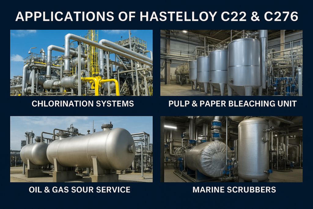Hastelloy C22 vs Hastelloy C276 : Choosing the Best Alloy for Corrosive Environments 2 Hastelloy C22 C276 Applications 1