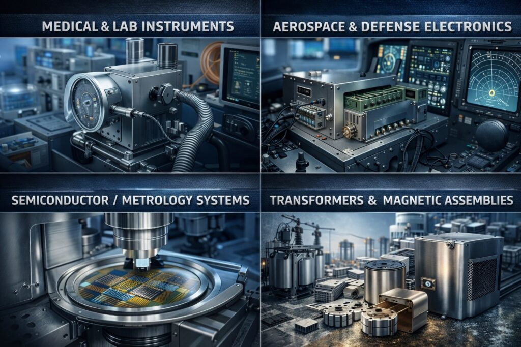 MuMetal Alloy Suppliers for Industrial Shielding 2 Industrial applications of MuMetal shielding