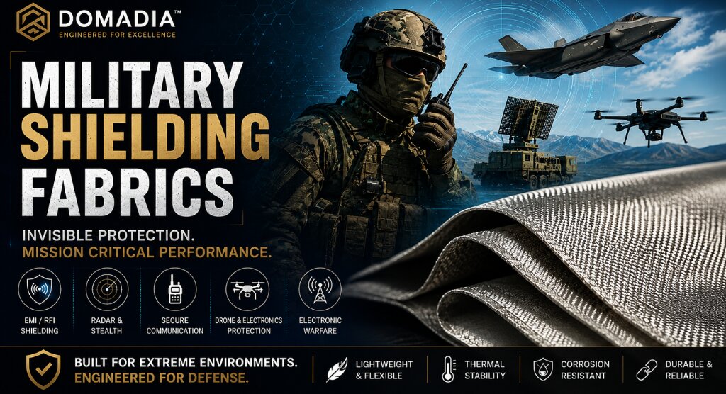 Military Shielding Fabrics: 7 Powerful Ways DOMADIA™ Protects Modern Defense Systems 1 Military Shielding Fabrics: 7 Powerful Ways DOMADIA™ Protects Modern Defense Systems