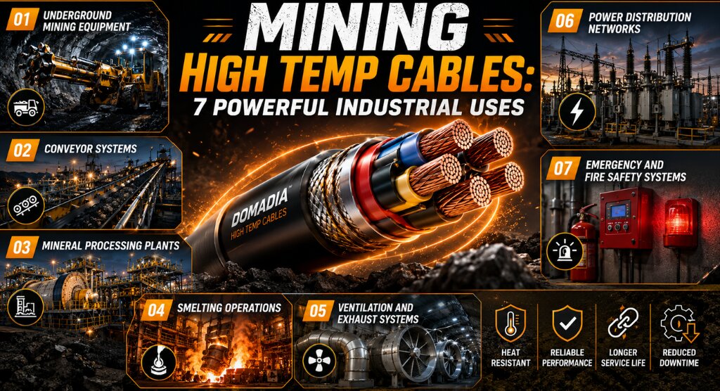 Mining High Temp Cables: 7 Powerful Industrial Uses 1 Mining High Temp Cables: 7 Powerful Industrial Uses