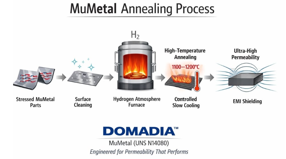 MuMetal Annealing Process Guide | UNS N14080 | DOMADIA™ 1 MuMetal Annealing Process Guide | UNS N14080 | DOMADIA™