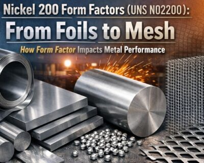 Nickel 200 Form Factors (UNS N02200): From Foils to Mesh — How Form Factor Impacts Metal Performance 4 Nickel 200 Form Factors (UNS N02200): From Foils to Mesh — How Form Factor Impacts Metal Performance