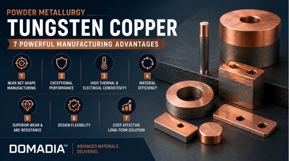 Powder Metallurgy Tungsten Copper: 7 Powerful Manufacturing Advantages 1 Powder Metallurgy Tungsten Copper: 7 Powerful Manufacturing Advantages