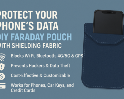 Protect Your Phone’s Data: DIY Faraday Pouch with Shielding Fabric