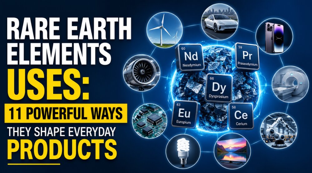 Rare Earth Elements Uses: 11 Powerful Ways They Shape Everyday Products 1 Rare Earth Elements Uses: 11 Powerful Ways They Shape Everyday Products