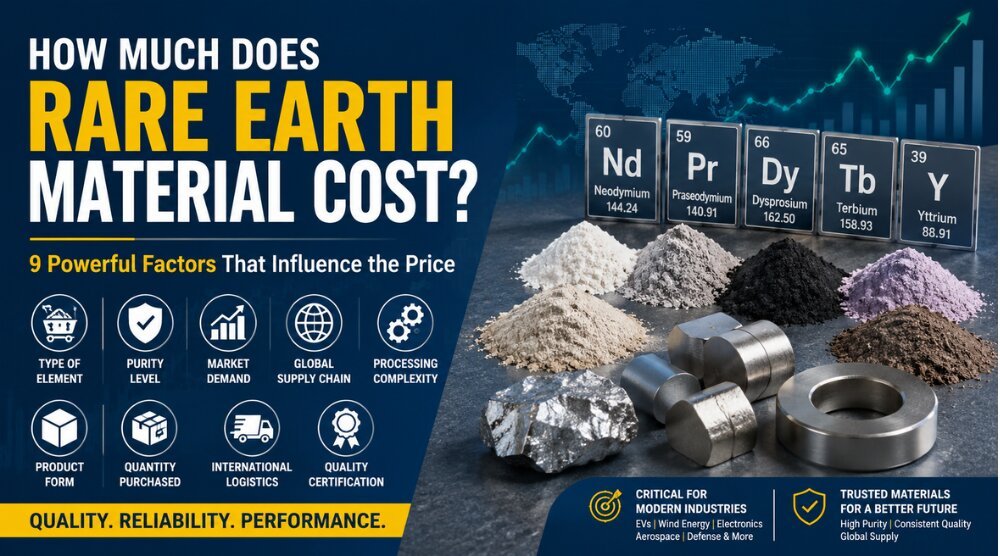 How Much Does Rare Earth Material Cost? 9 Powerful Factors That Influence the Price 1 How Much Does Rare Earth Material Cost? 9 Powerful Factors That Influence the Price