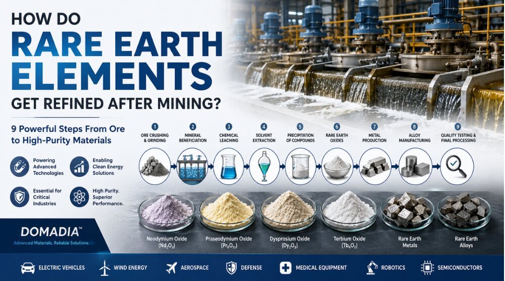 How Do Rare Earth Elements Get Refined After Mining? 9 Powerful Steps in the Rare Earth Refining Process 1 How Do Rare Earth Elements Get Refined After Mining? 9 Powerful Steps in the Rare Earth Refining Process