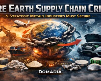 Rare Earth Supply Chain Crisis: 5 Strategic Metals Industries Must Secure | DOMADIA™ 2 Rare Earth Supply Chain Crisis: 5 Strategic Metals Industries Must Secure | DOMADIA™