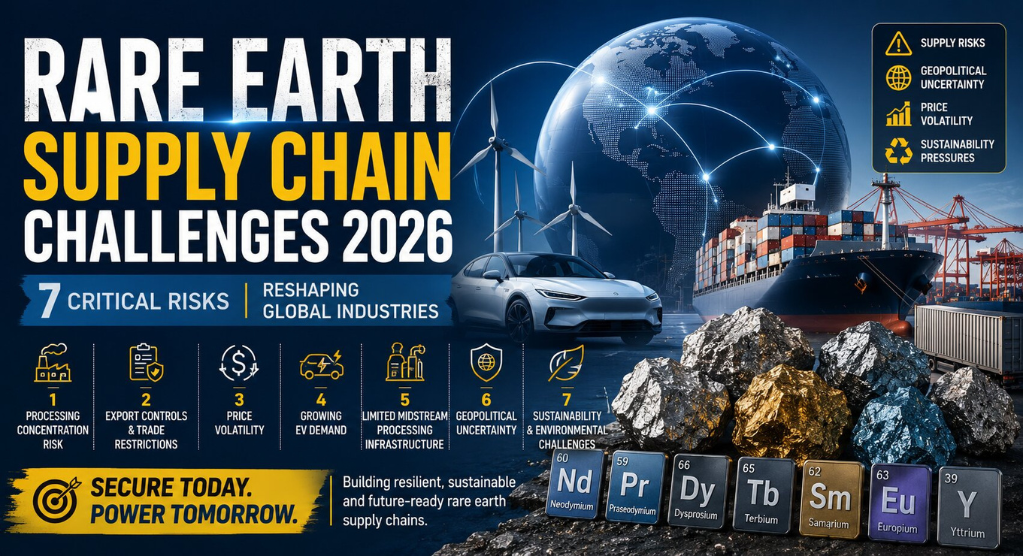 Rare Earth Supply Chain Challenges 2026: 7 Critical Risks Reshaping Global Industries 1 Rare Earth Supply Chain Challenges 2026: 7 Critical Risks Reshaping Global Industries