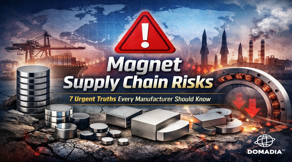 Magnet Supply Chain Risks: 7 Urgent Truths Every Manufacturer Must Know | DOMADIA™ 1 Magnet Supply Chain Risks: 7 Urgent Truths Every Manufacturer Must Know | DOMADIA™