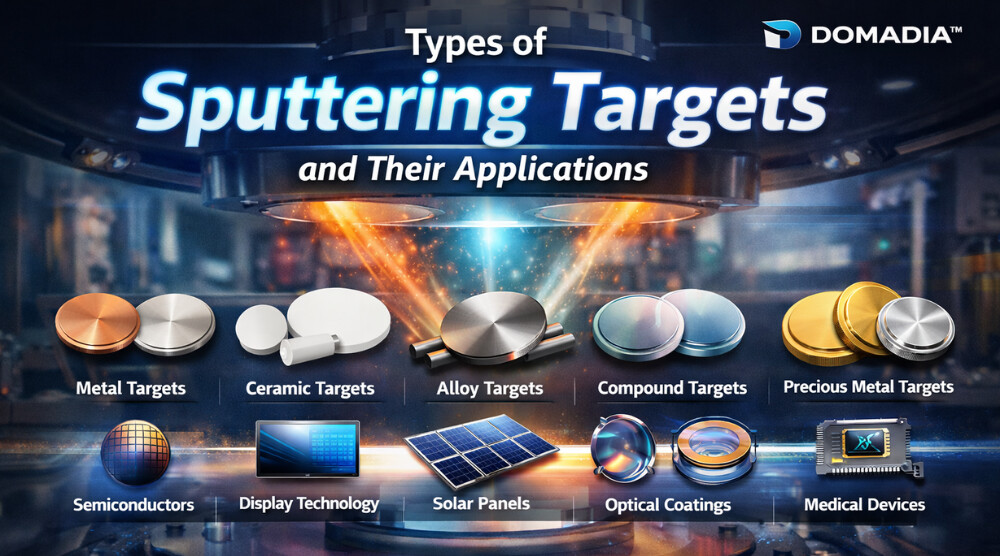 Sputtering Targets Types Explained: 7 Powerful Applications Driving Thin Film Technology | DOMADIA™ 1 Sputtering Targets Types Explained: 7 Powerful Applications Driving Thin Film Technology | DOMADIA™