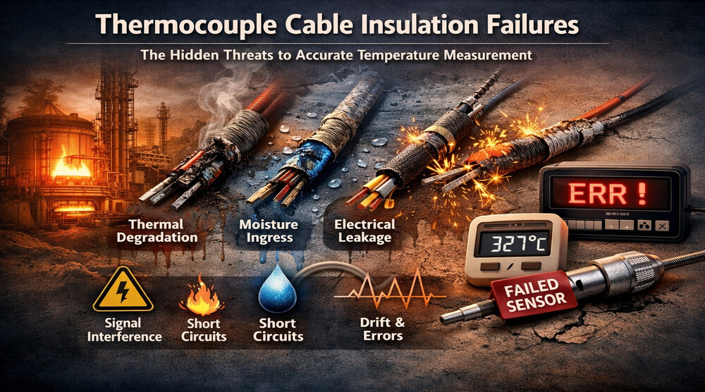 Thermocouple Cable Insulation: The Most Ignored Cause of Temperature Measurement Failure 1 Thermocouple Cable Insulation: The Most Ignored Cause of Temperature Measurement Failure